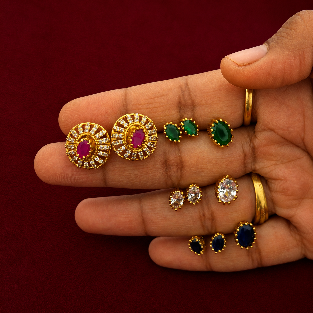 4-in-1 Interchangeable CZ Choker Set