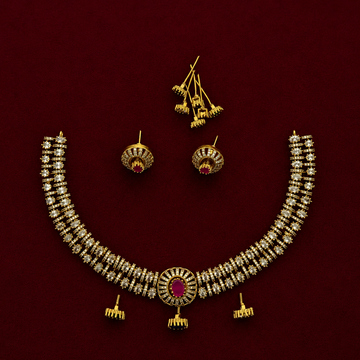 4-in-1 Interchangeable CZ Choker Set