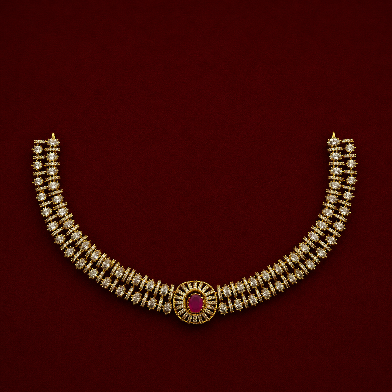 4-in-1 Interchangeable CZ Choker Set