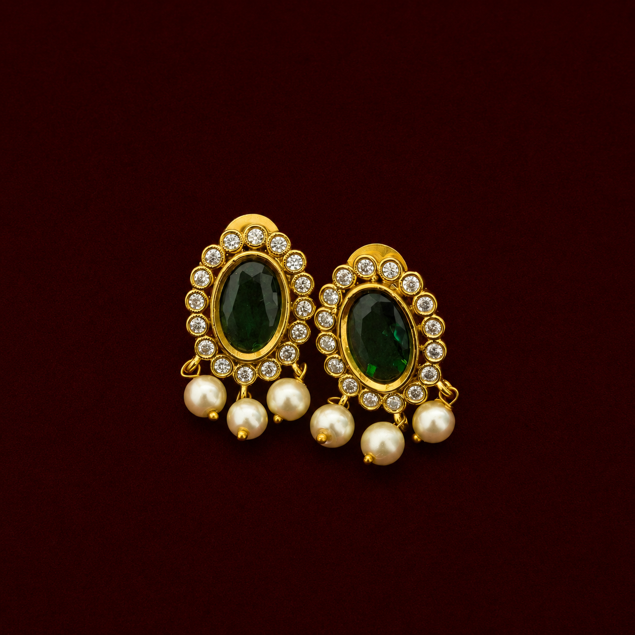 Emerald Black CZ Set
