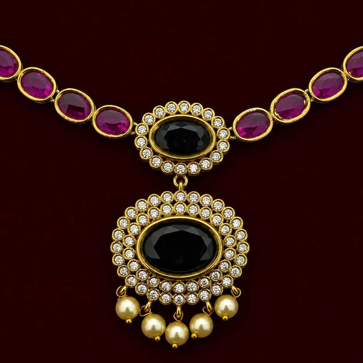 Emerald Black CZ Set
