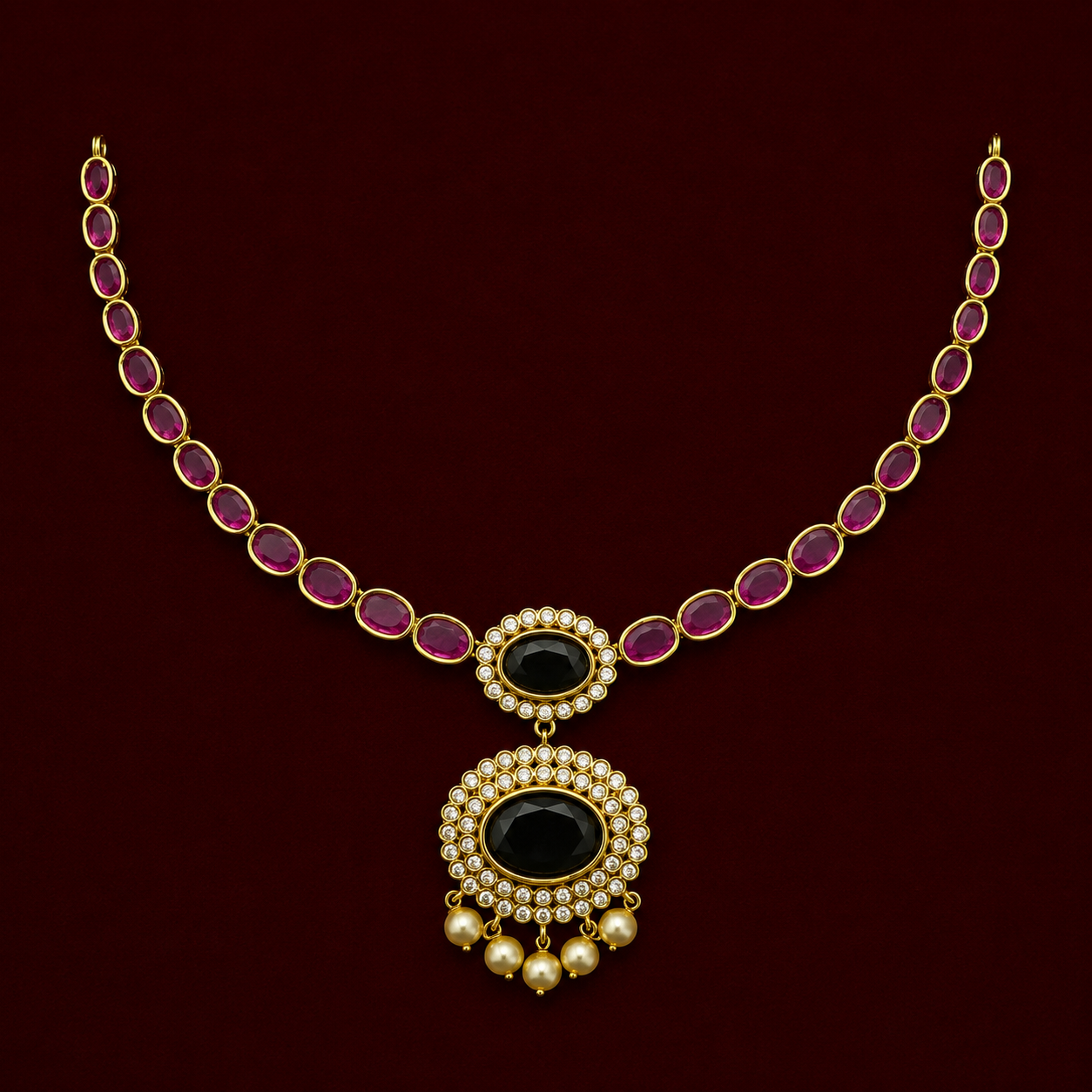 Emerald Black CZ Set