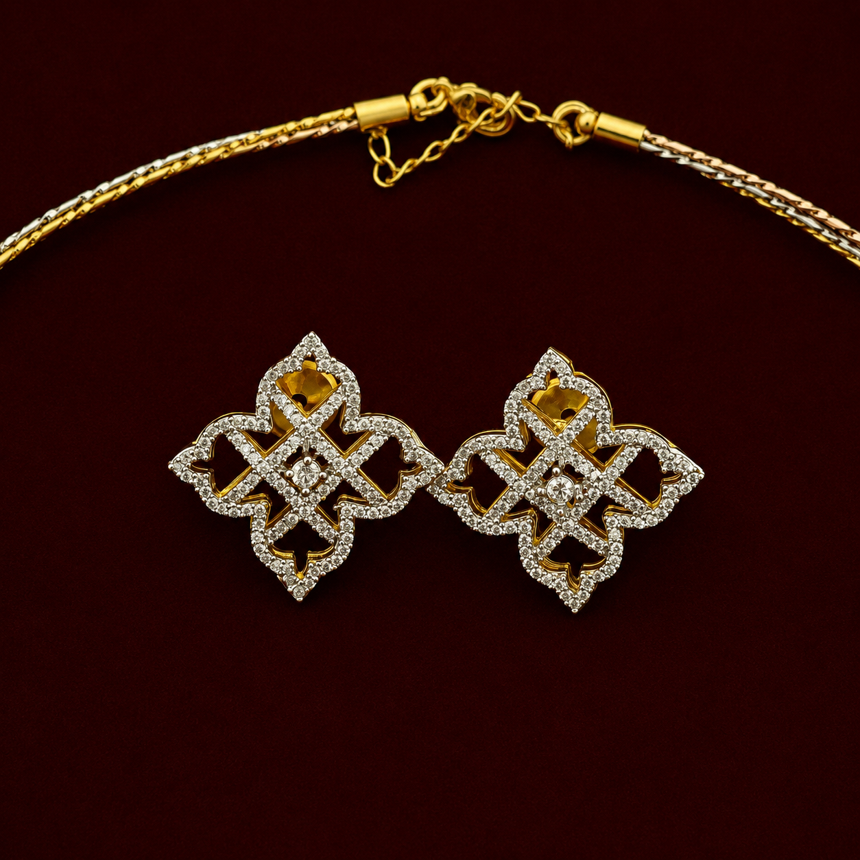 Infinity CZ Pendant Set