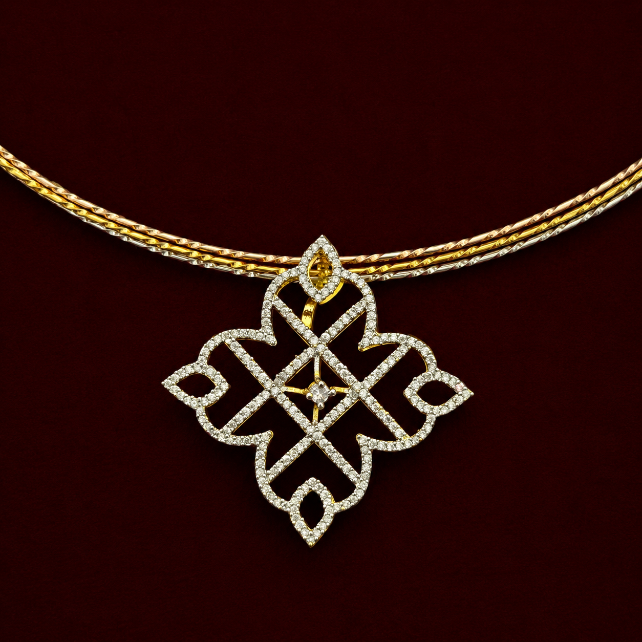 Infinity CZ Pendant Set
