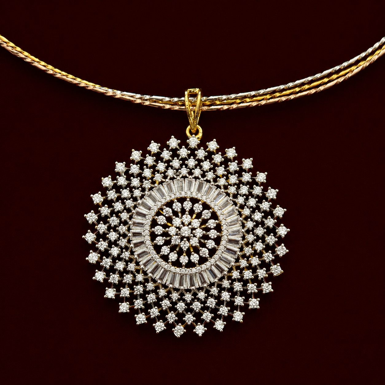 Radiant CZ Pendant Set