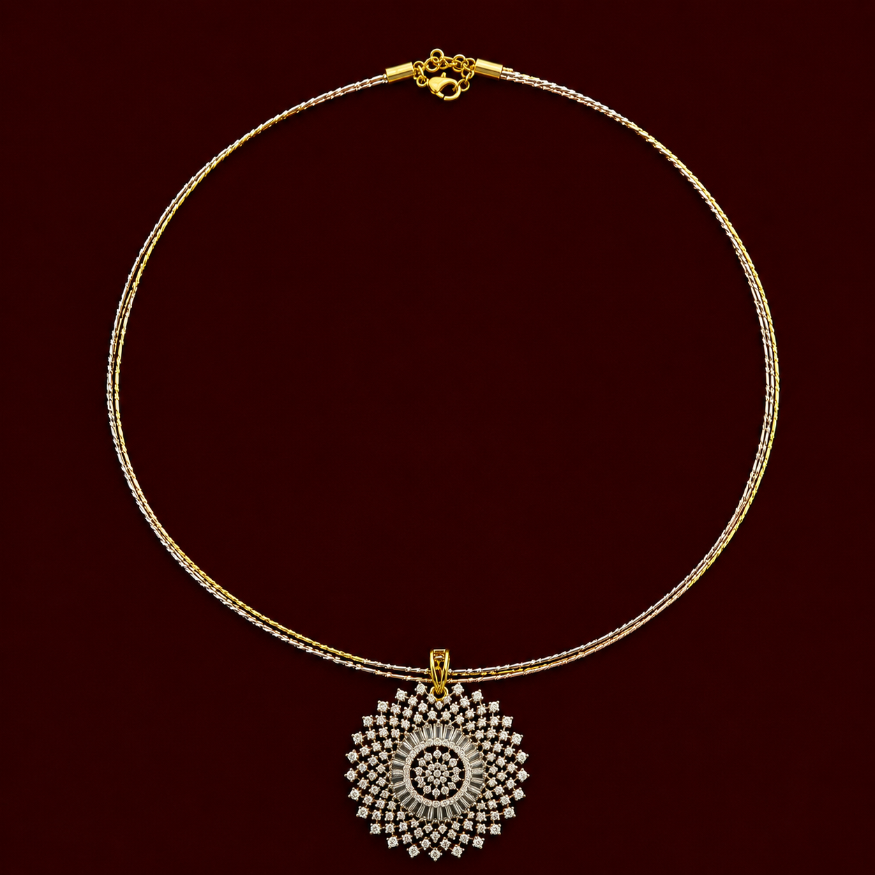 Radiant CZ Pendant Set