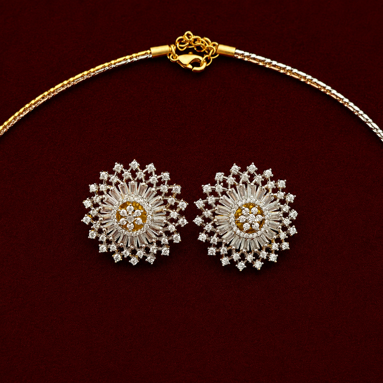 Radiant CZ Pendant Set