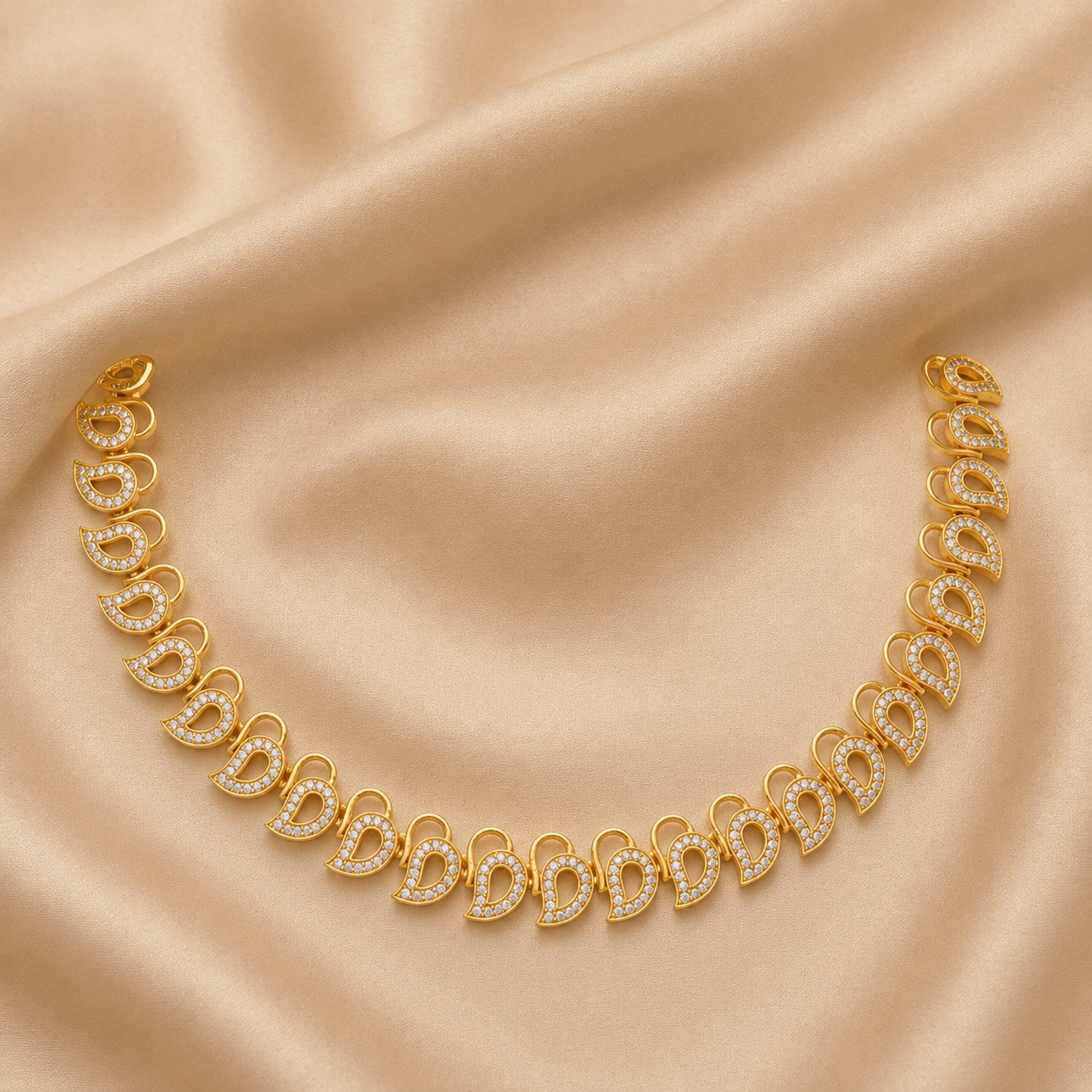 Crystal Paisley Elegance Necklace Set