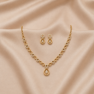 Celestial Teardrop CZ Necklace Set