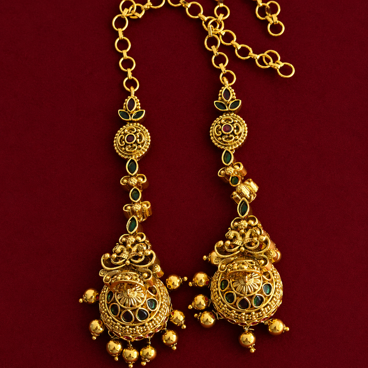 Heritage Temple Long Jhumkas