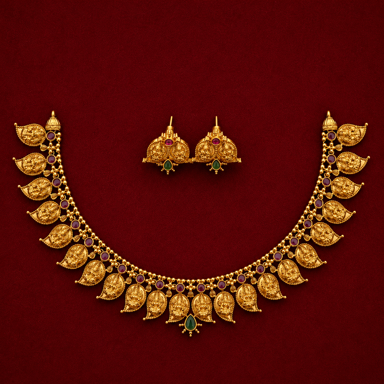 Lakshmi Paisely Necklace Set