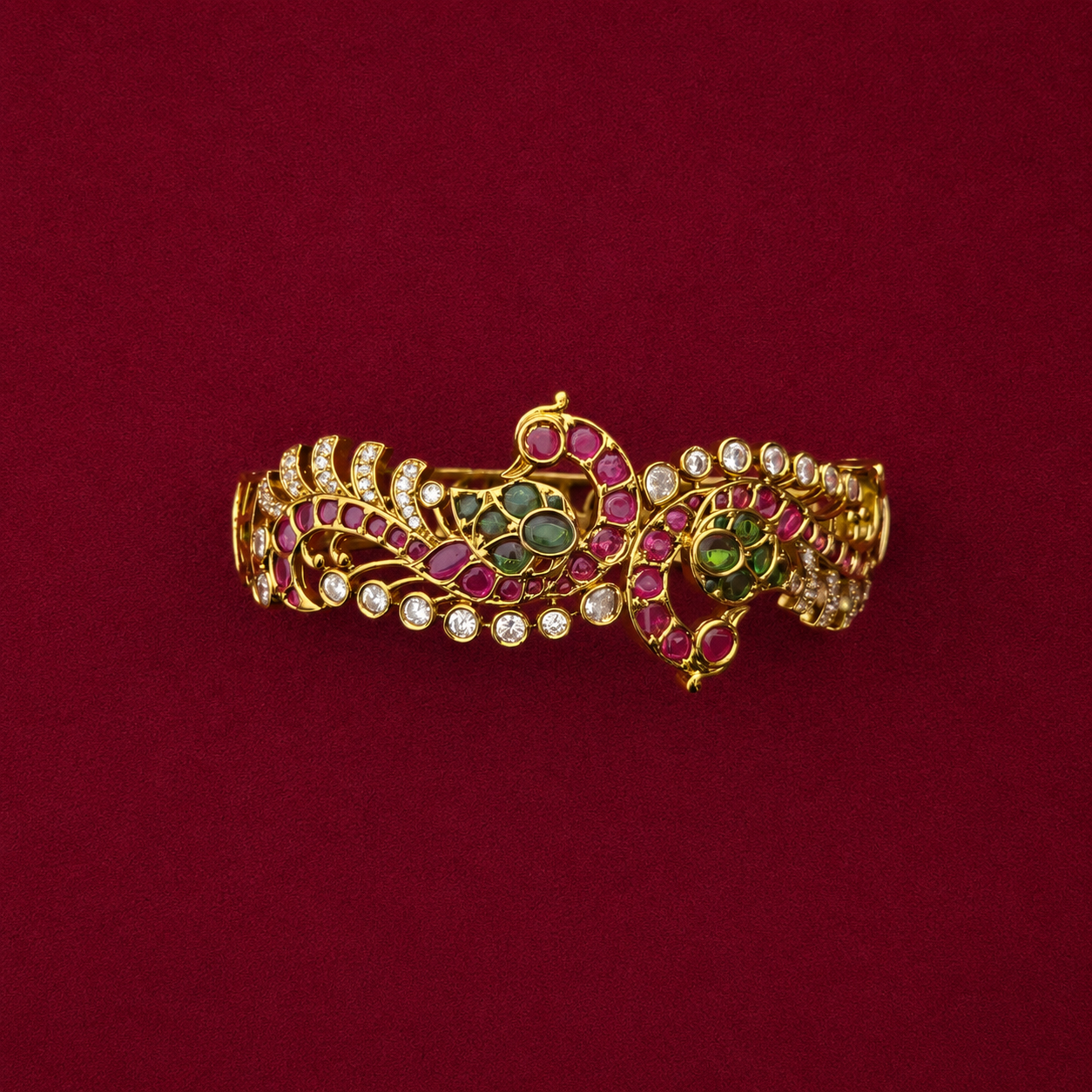 Peacock Kundan Bracelet