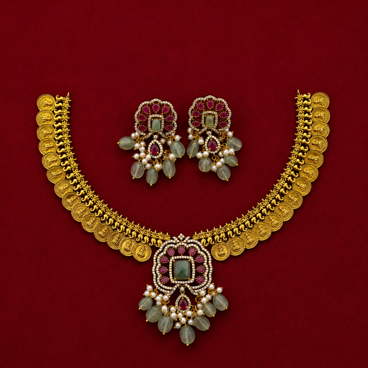 Lakshmi Coin Choker Set