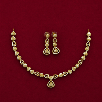 Elegant CZ Drop Necklace Set