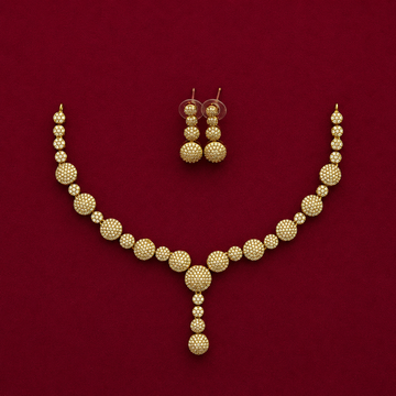 CZ Bubble Y Necklace Set