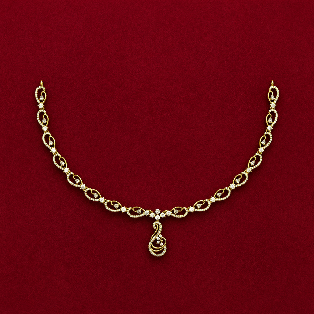 CZ Infinity Necklace Set