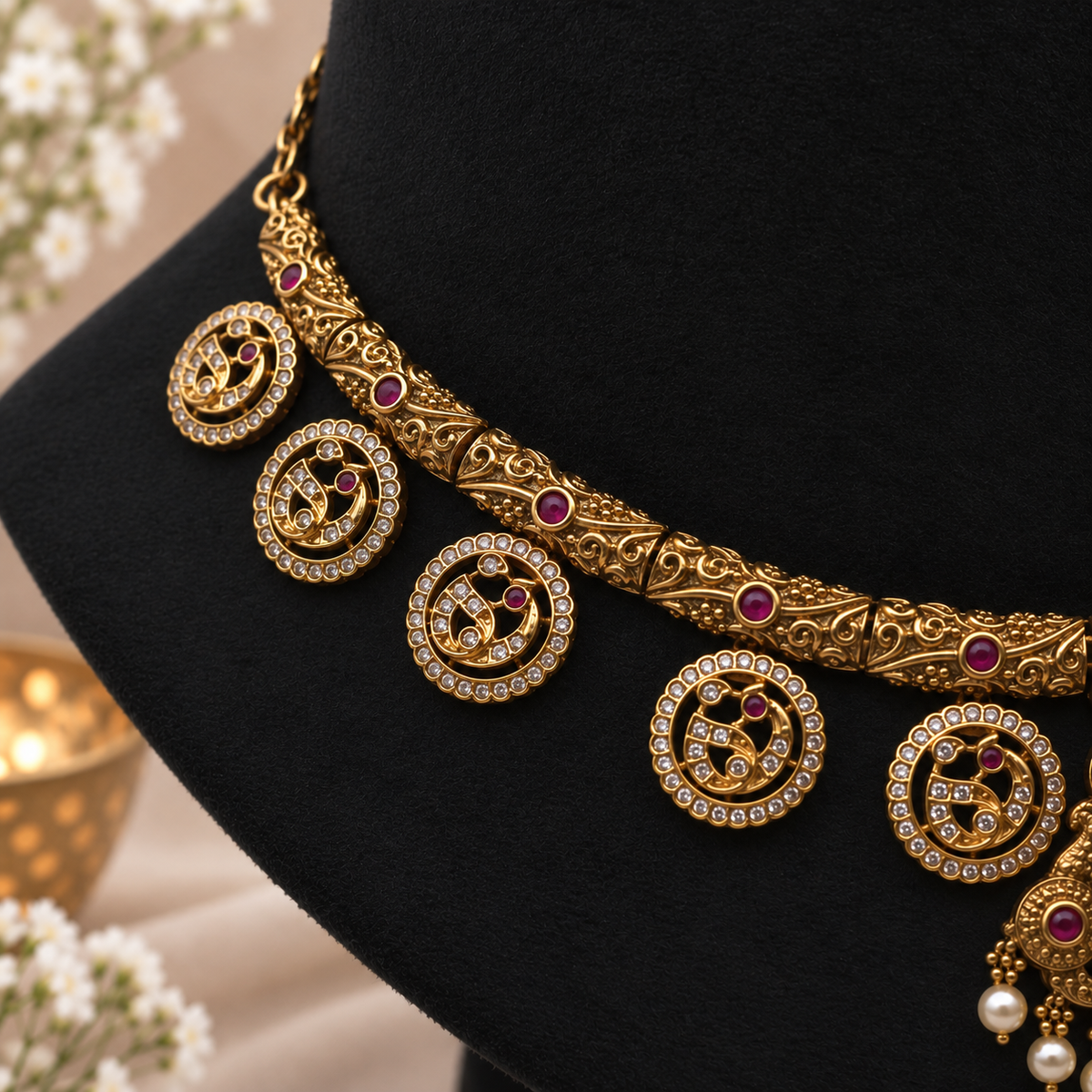 Lakshmi Coin Necklace Set