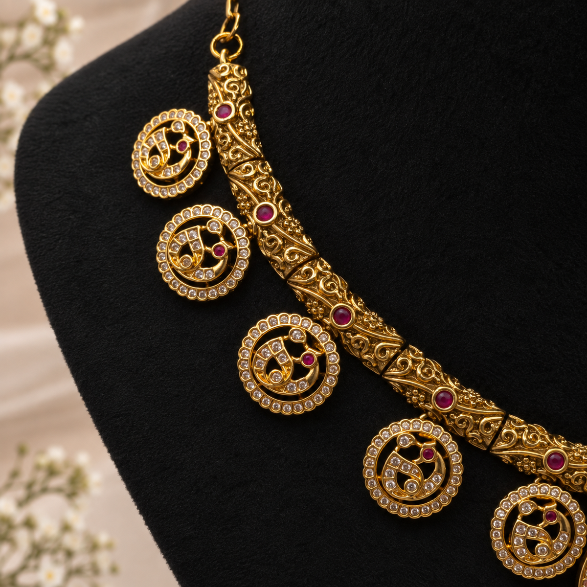 Lakshmi Coin Necklace Set
