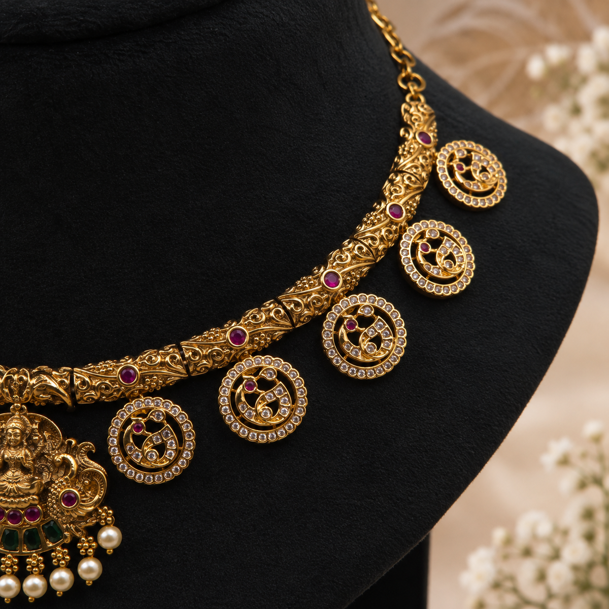 Lakshmi Coin Necklace Set