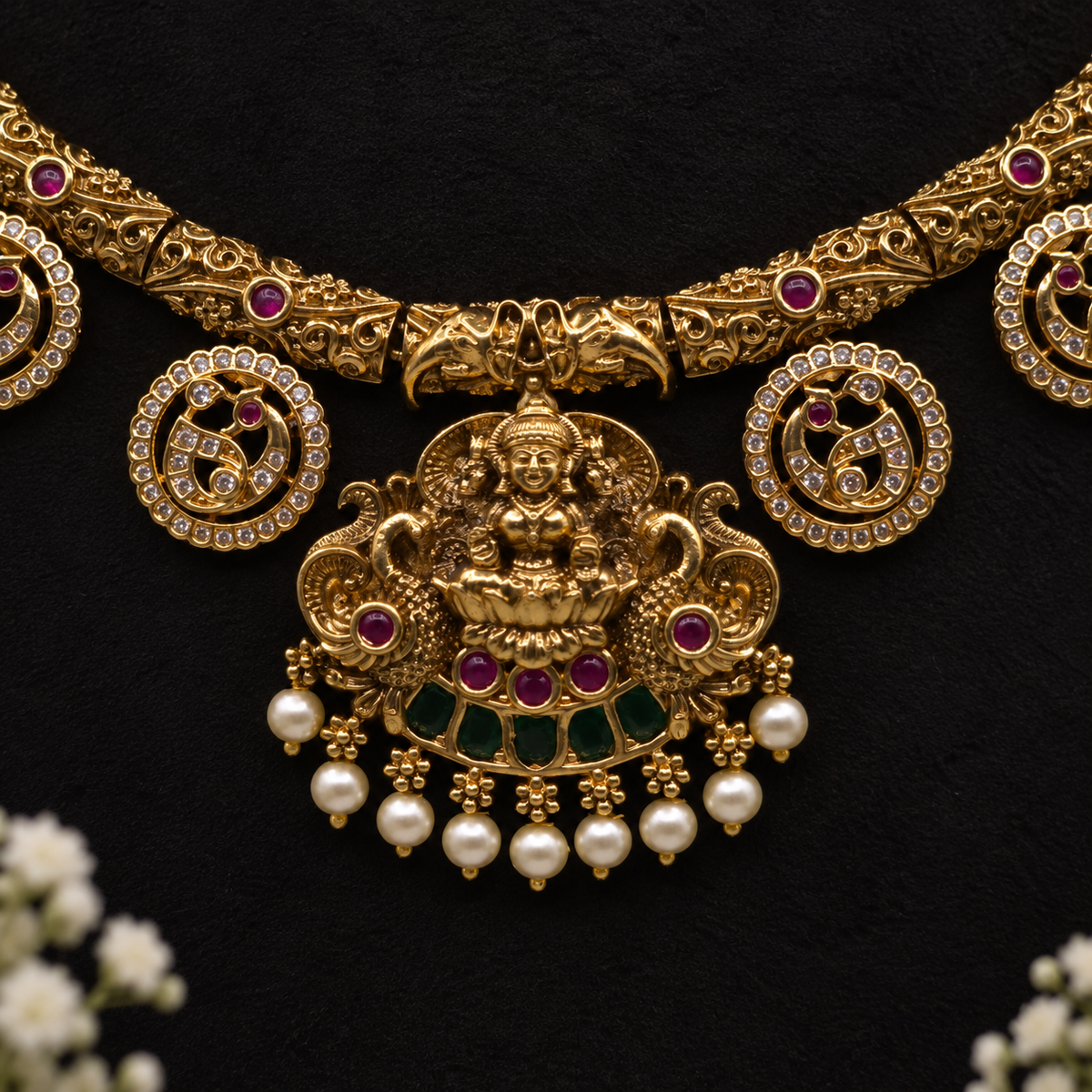 Lakshmi Coin Necklace Set