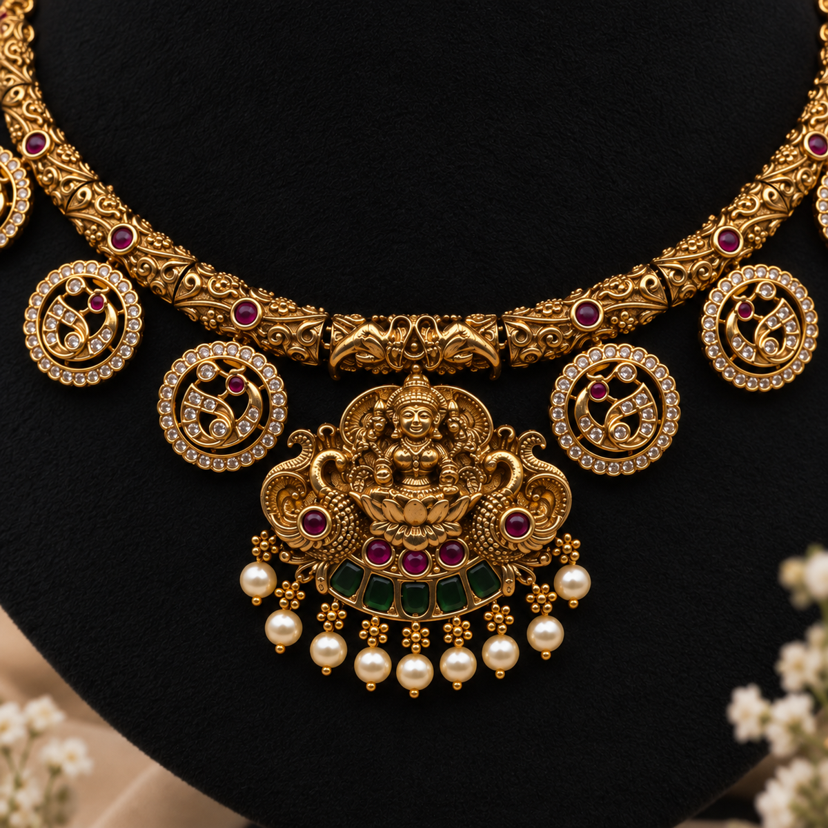 Lakshmi Coin Necklace Set