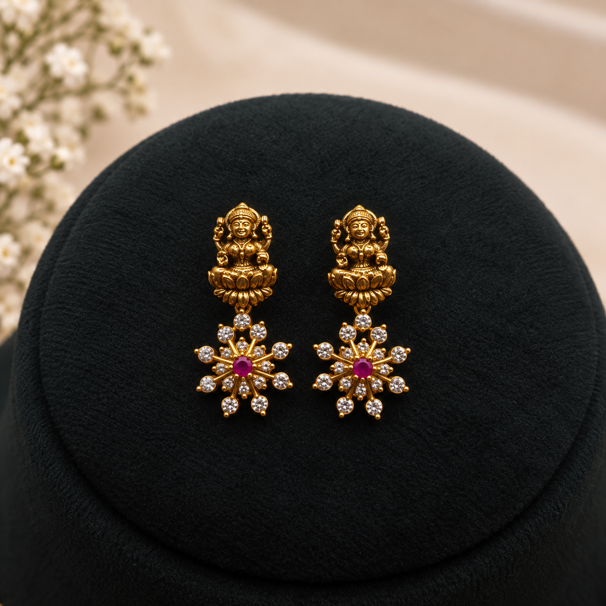 Lakshmi Floral Necklace Set