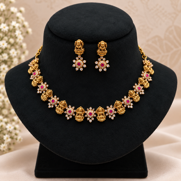 Lakshmi Floral Necklace Set