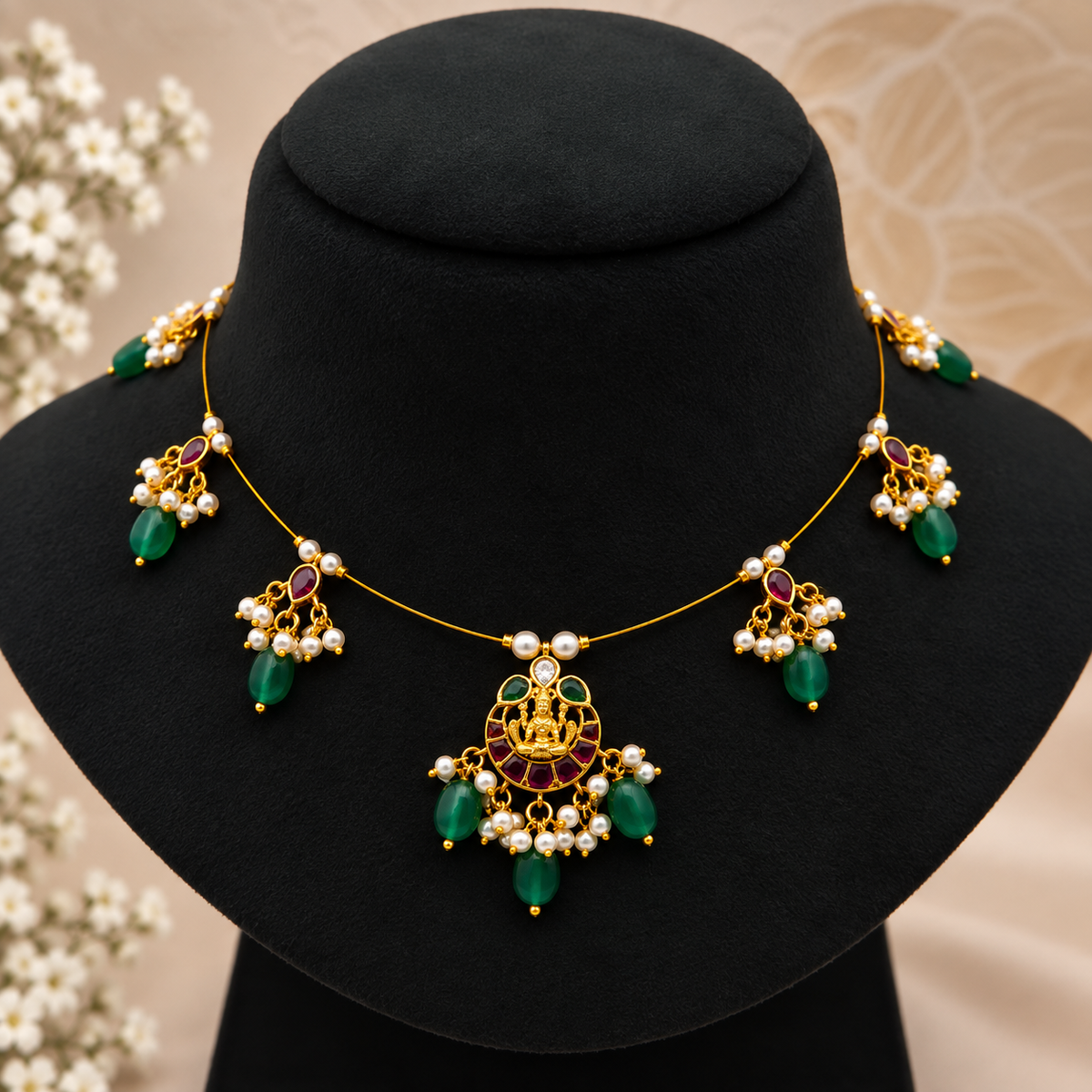 Lakshmi Beaded Necklace Set