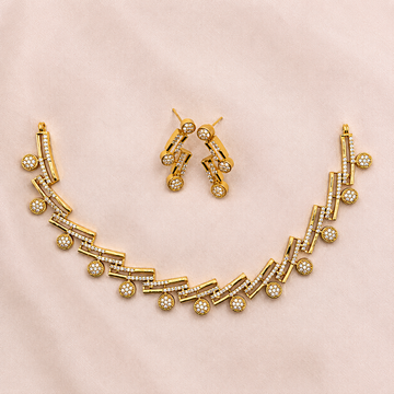Geometric Sparkle Necklace Set