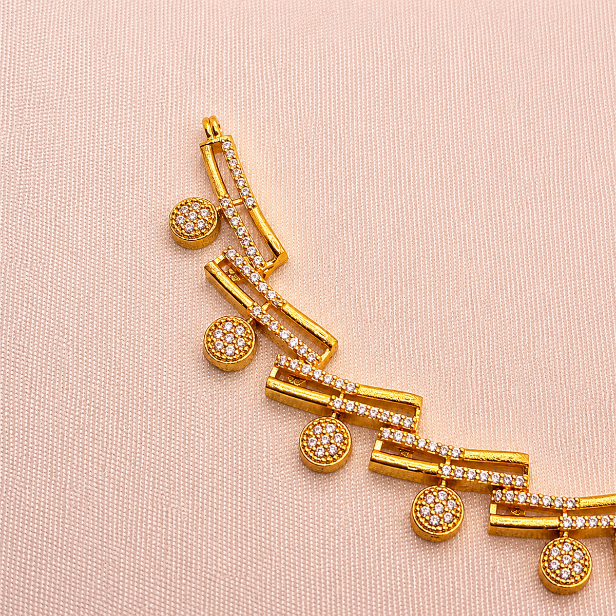 Geometric Sparkle Necklace Set