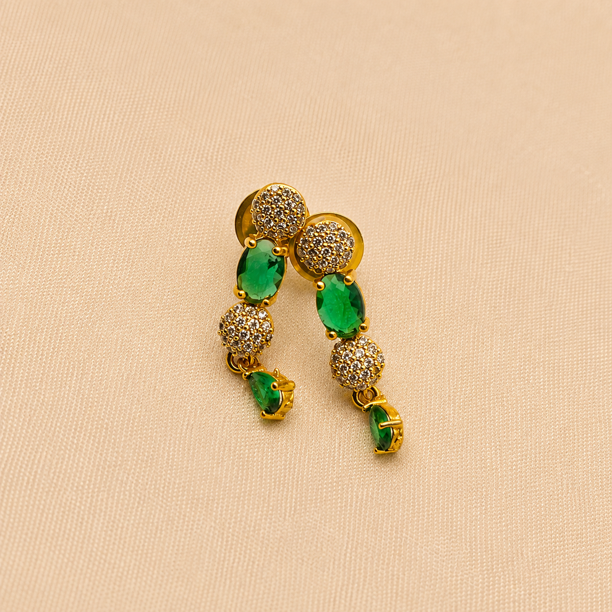 Emerald Green CZ Necklace Set