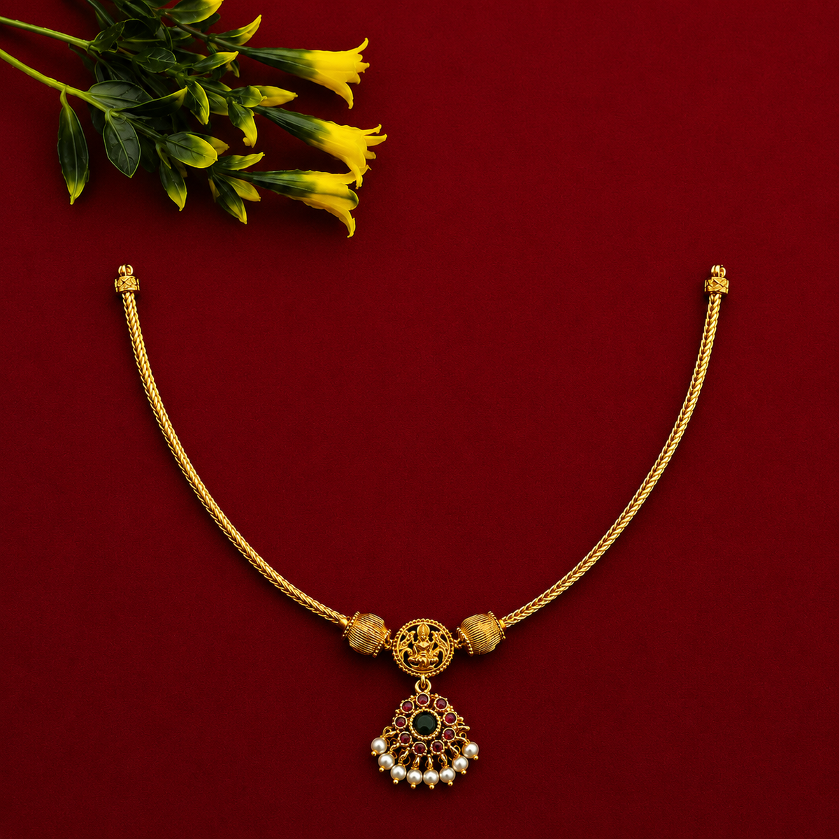 Lakshmi Temple Necklace Set