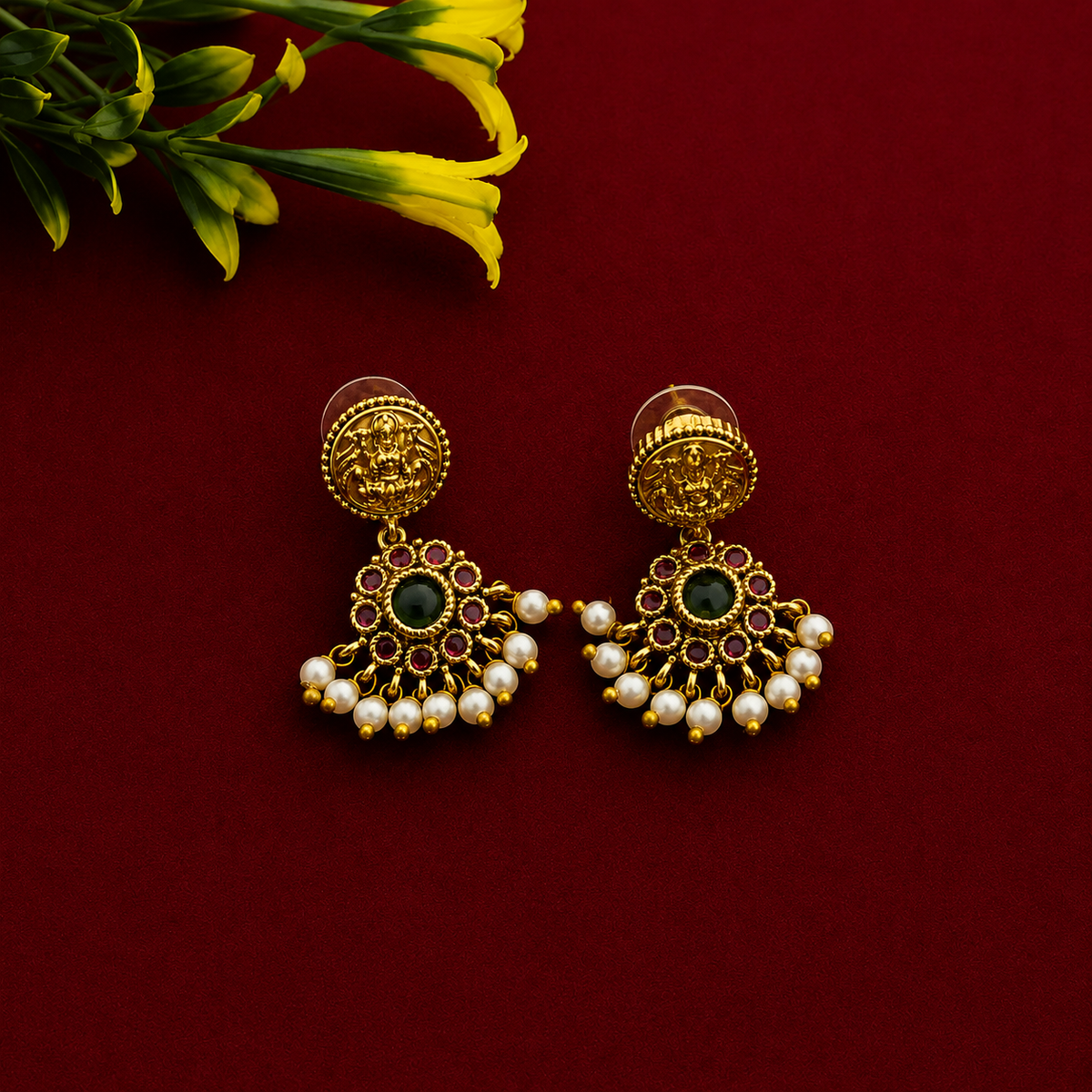 Lakshmi Temple Necklace Set