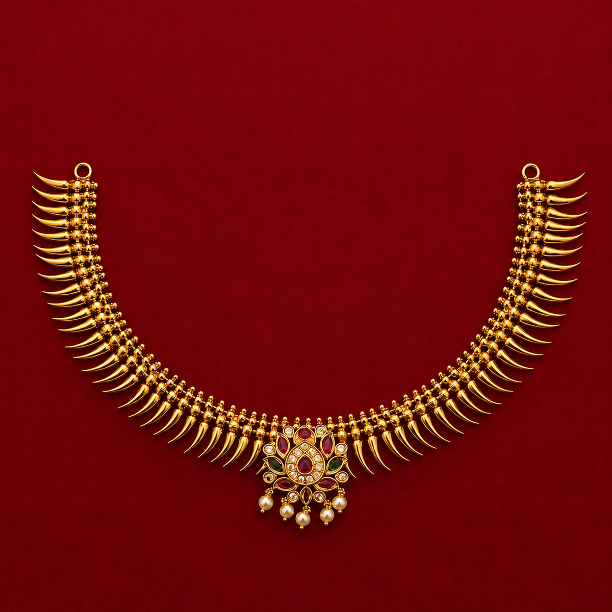 Kemp CZ Spike Necklace Set
