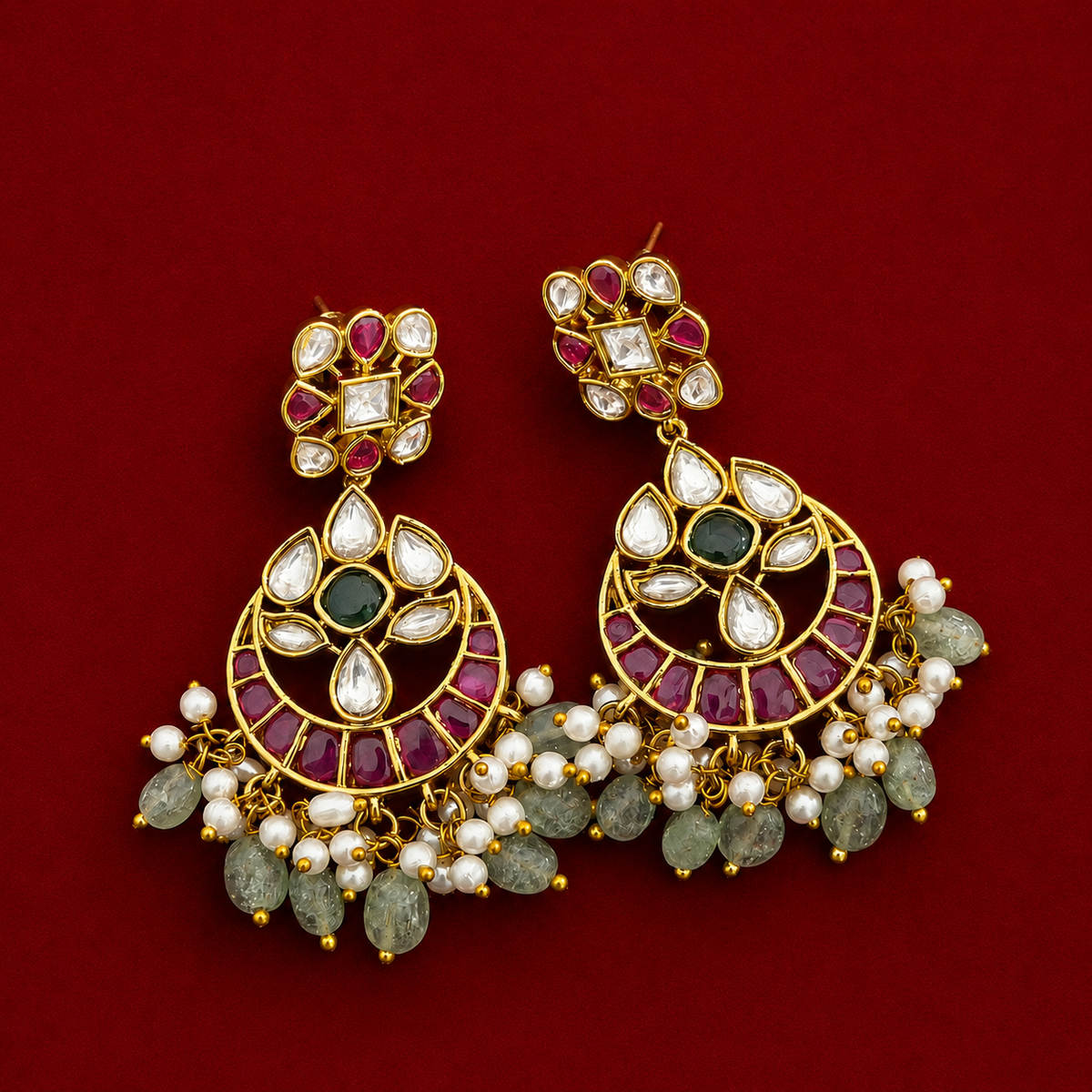 Green Kundan Choker Set