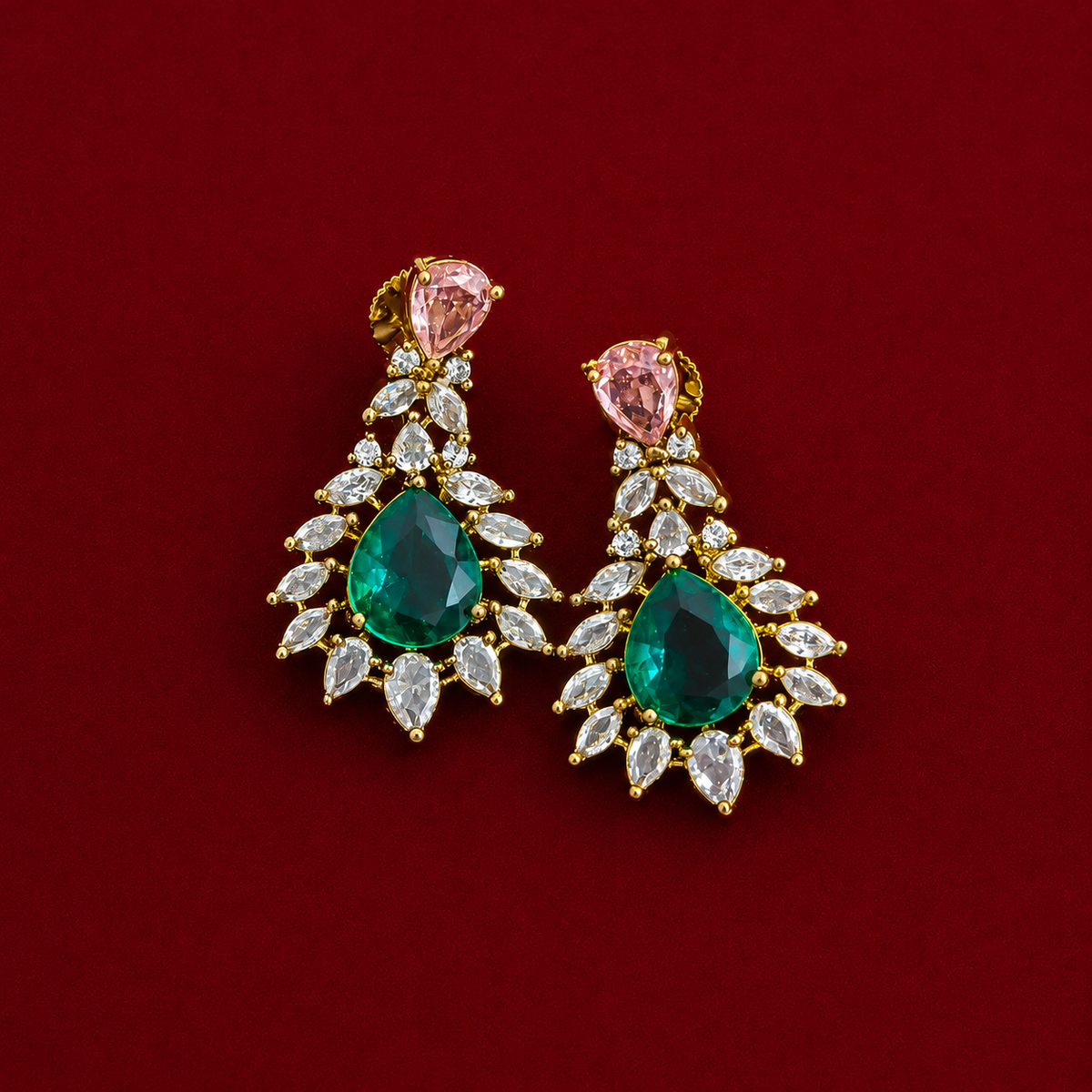 Blush Emerald CZ Set