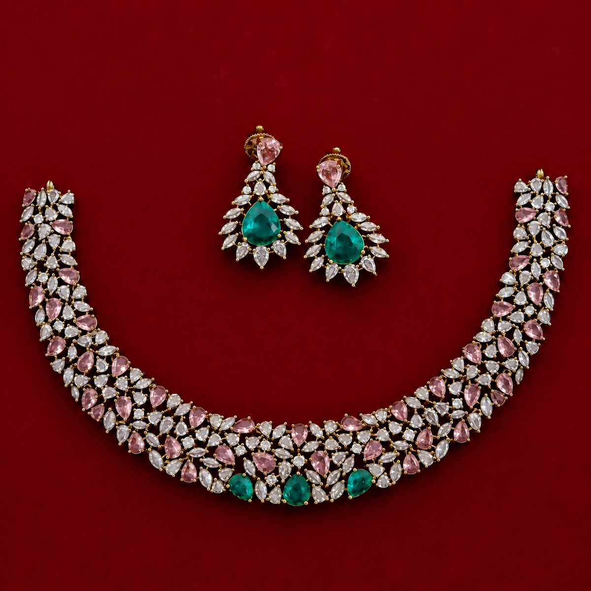 Blush Emerald CZ Set