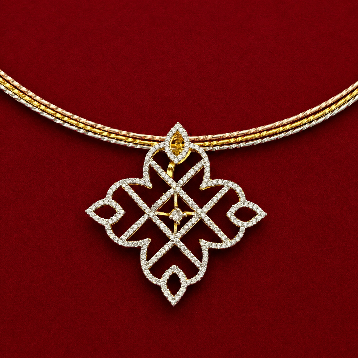 Infinity CZ Pendant Set
