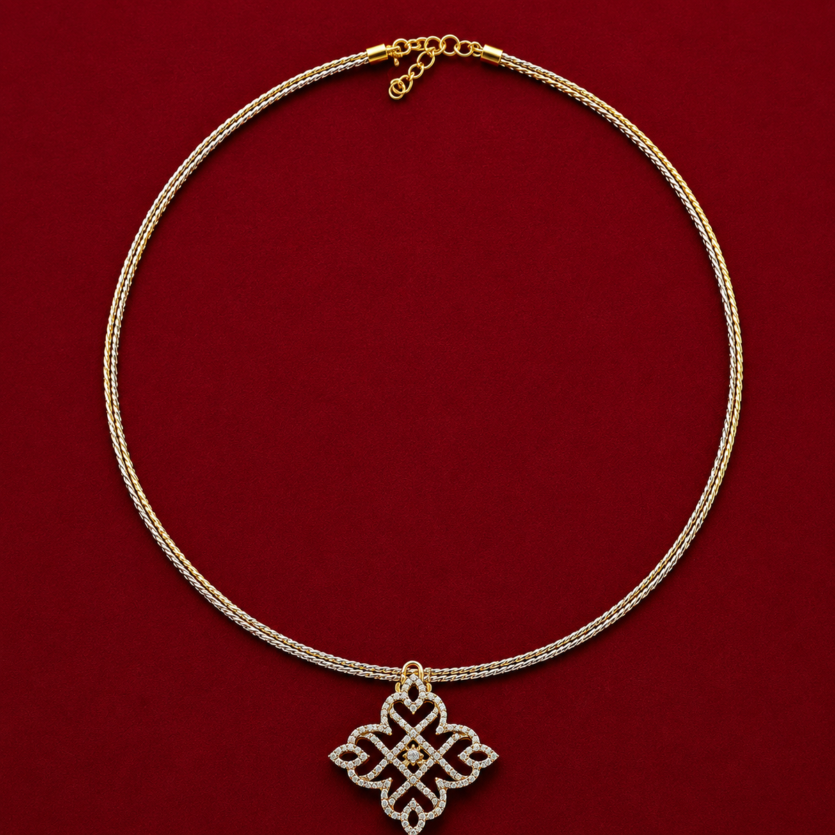 Infinity CZ Pendant Set