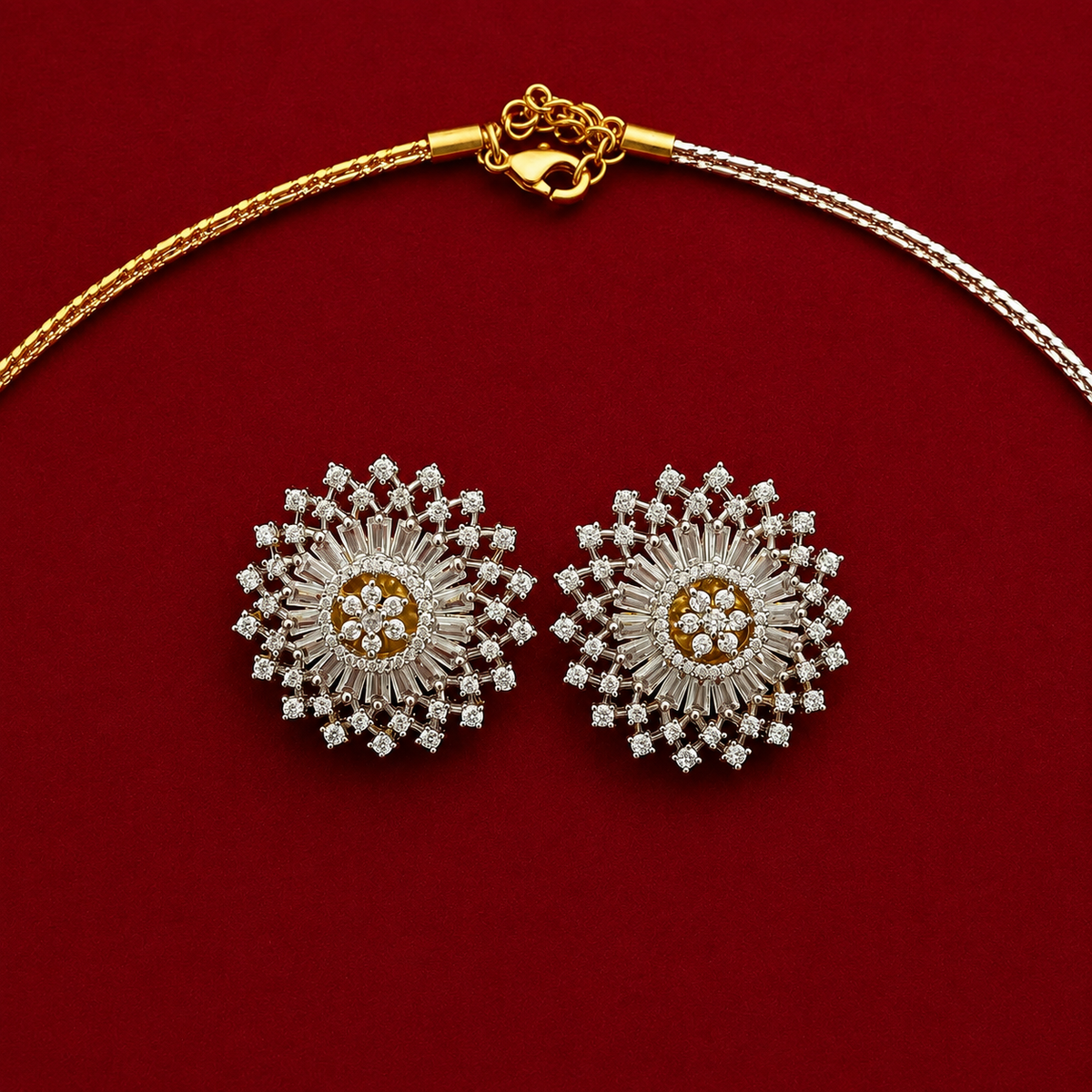 Radiant CZ Pendant Set