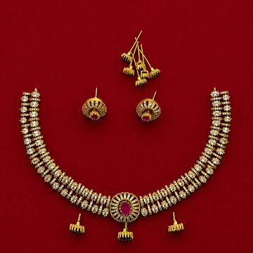 4-in-1 Interchangeable CZ Choker Set