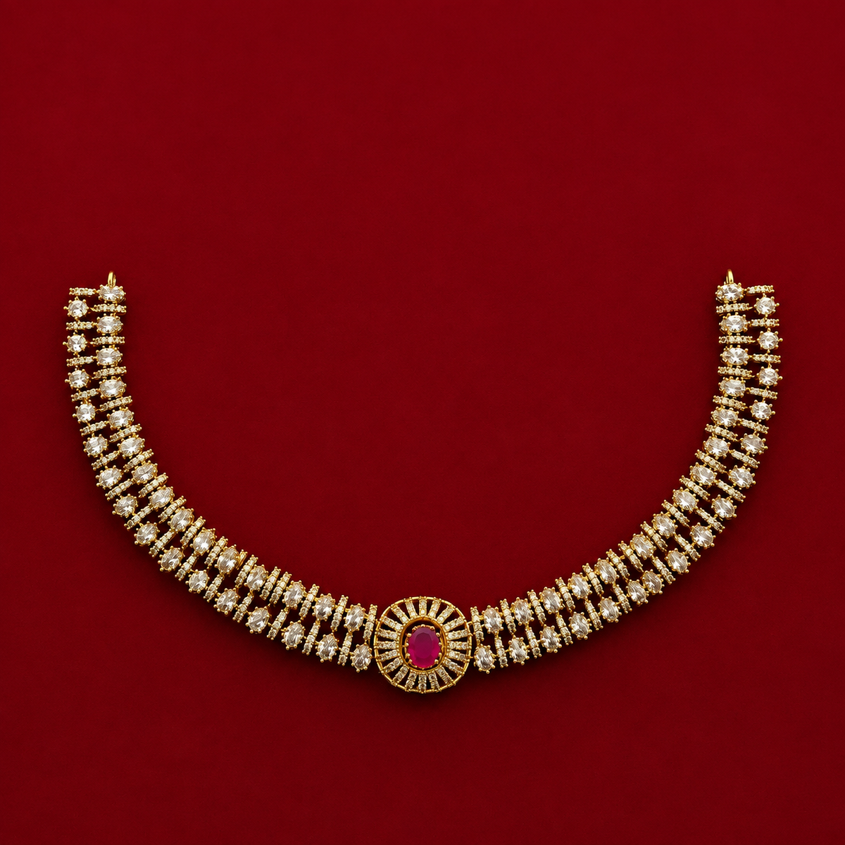 4-in-1 Interchangeable CZ Choker Set