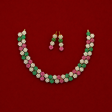 Multicolor Floral Blossom Necklace