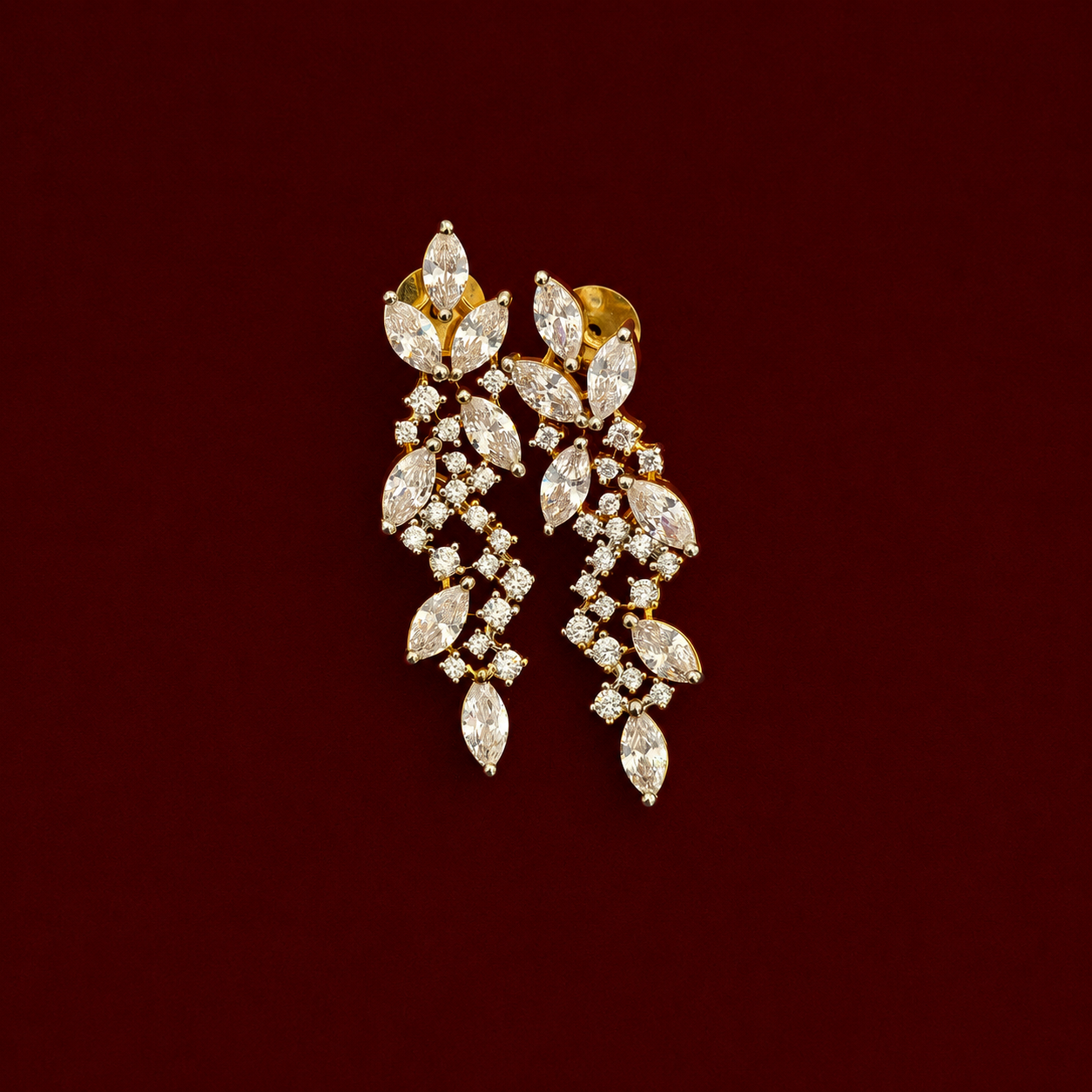 Celestial Diamond V-Line Necklace Set