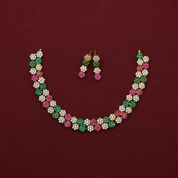 Multicolor Floral Blossom Necklace