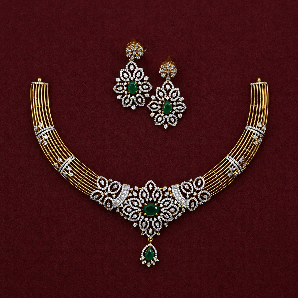 Royal Emerald Hasli Necklace