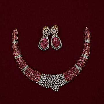 Royal Ruby Crown Hasli Necklace