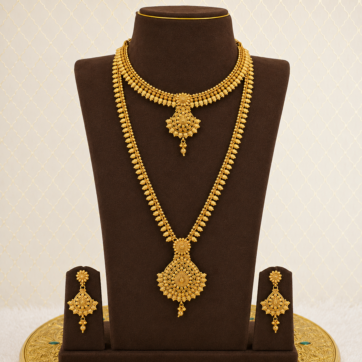 Royal Teardrop Bridal Combo Set