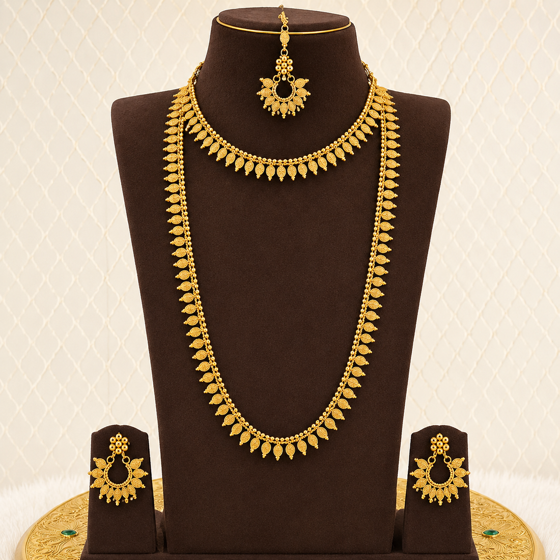 Antique Floral Bridal Combo Set