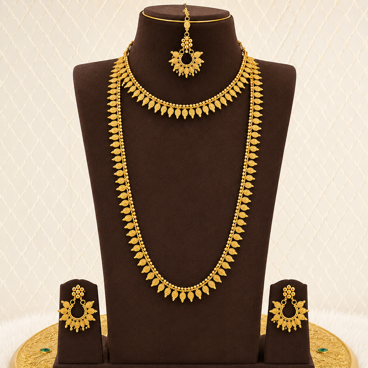 Antique Floral Bridal Combo Set